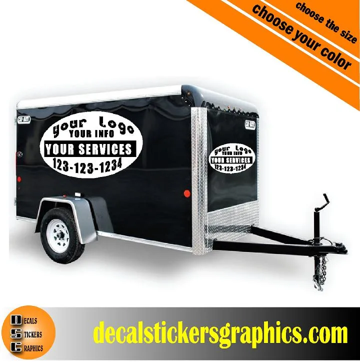 Custom Signs Trailer Vinyl decal