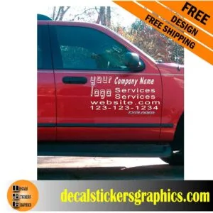 Car Door Vinyl decals for business