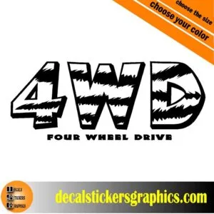 extreme 4w4001 vinyl decal
